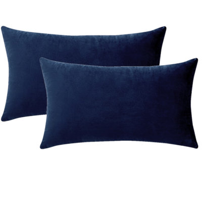 Set Of 2 Throw Pillow Velvet Cushion Covers