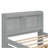 Twin Bed With Trundle,Bookcase,Grey-650375525-650375524