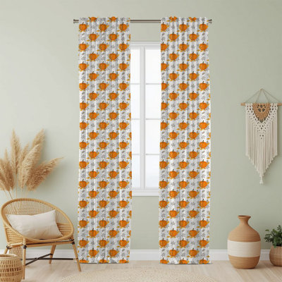 Semi Sheer Fruit Print Curtain Single Panel