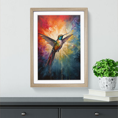 Hummingbird Modern Framed Print