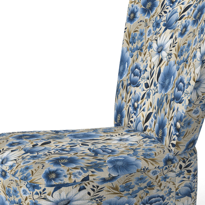 Chaise d'appoint rembourrée Cottage Blue