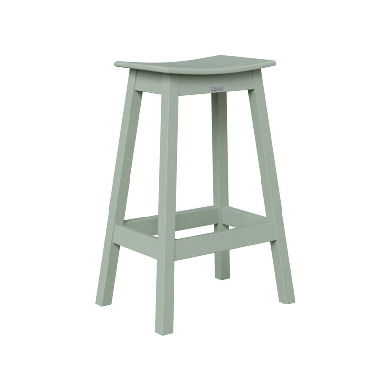 Berlin Gardens Saddle Bar Stool, Seafoam, 30.5
