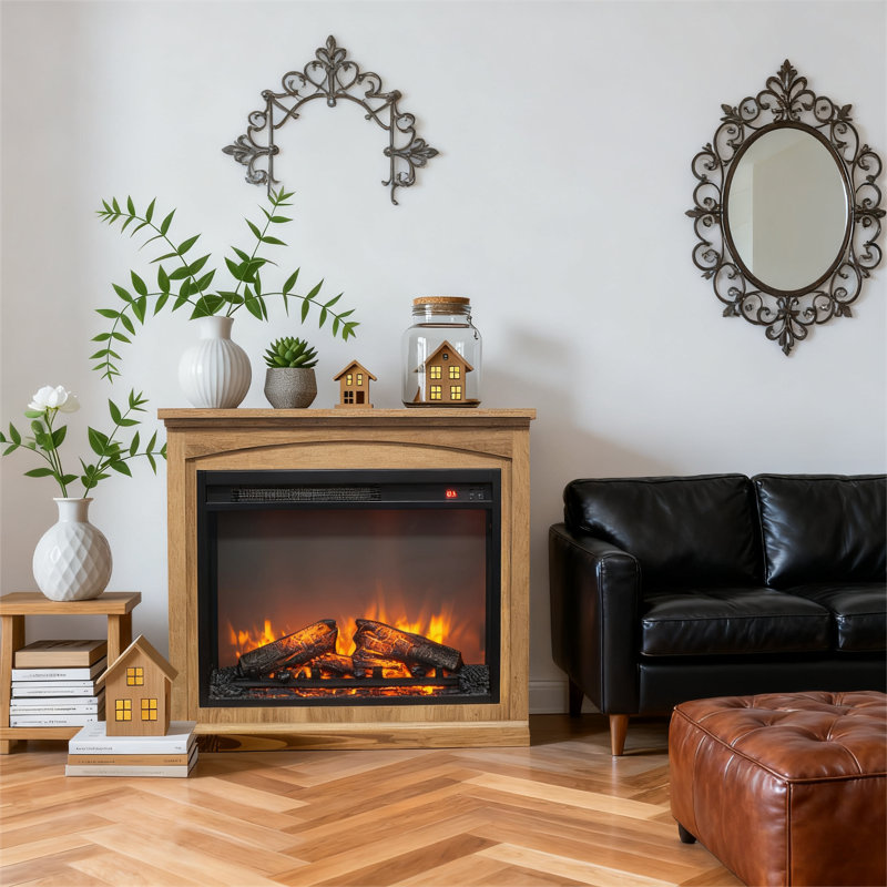 Meuble télé 28 po avec foyer électrique