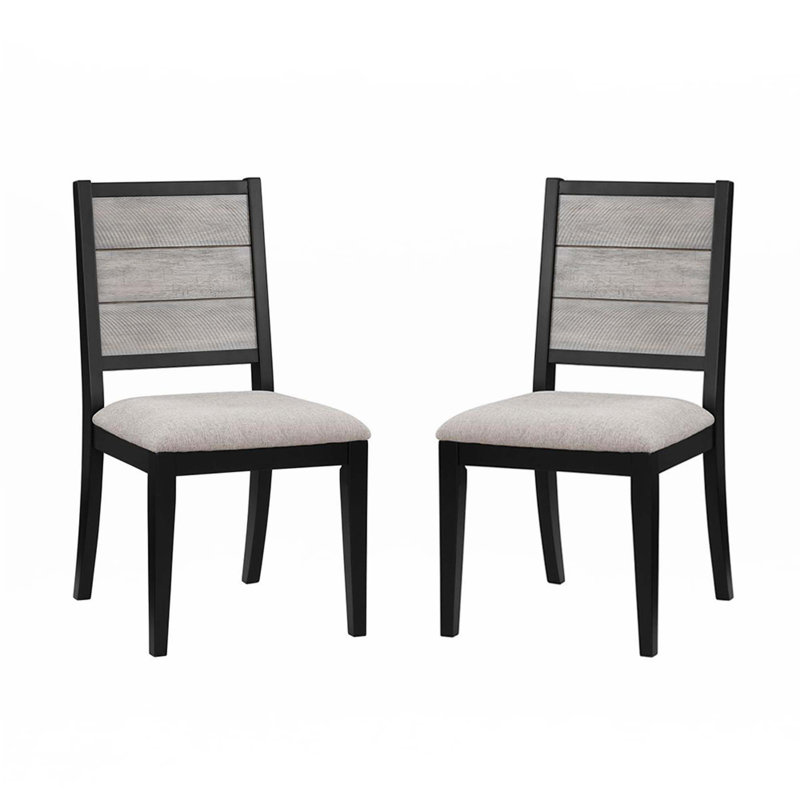 Ensemble de 2 chaises de salle à manger avec siège rembourré