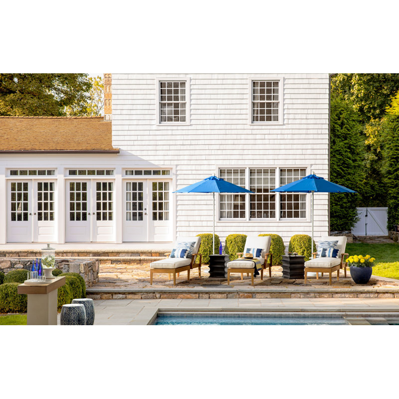 Linear Square Indoor/Outdoor, Indigo, Square 20"