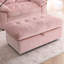 Chaise longue en chenille rembourrée avec dossier réglable, port USB, support pour téléphone et repose-pieds-125006235