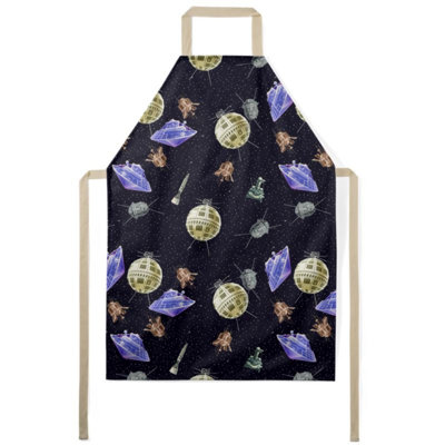 No Holiday Polyester Cotton Bib Apron