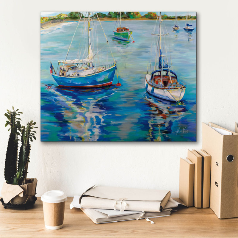 «In The Cove» par Jeanette Vertentes, art mural sur toile, H 20 po x l 24 po x P 0,75 po