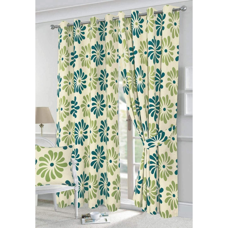 Brawith Room Darkening Curtain Pair, Width 168 x Drop 229cm, Teal