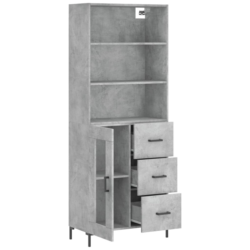 69.5cm Sideboard, Concrete Grey