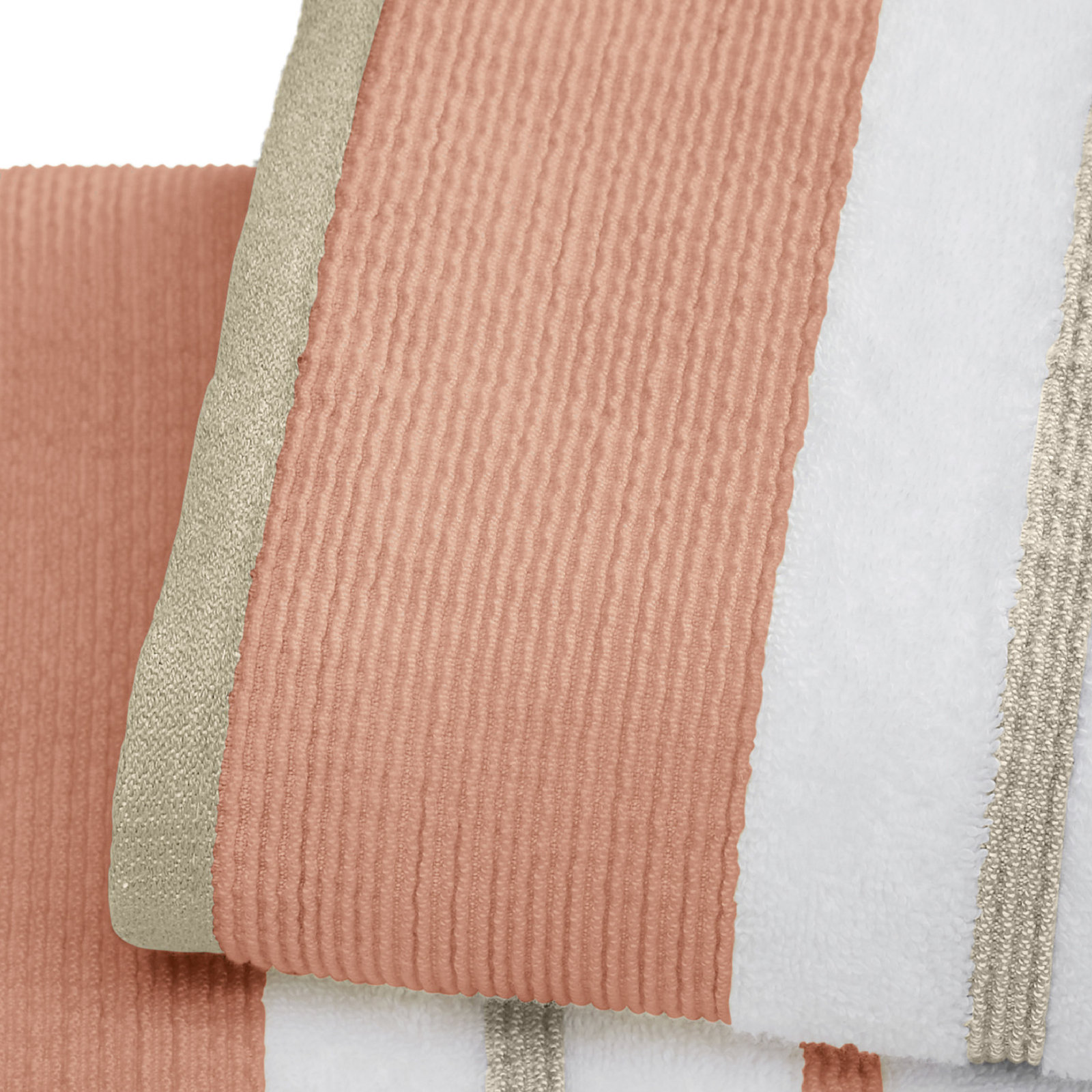 Deanthony Luxury Cotton Decorative, Dusty Rose/Cappuccino, Bath Sheets - 2 Pack