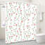 Rideau de bain Vine Floral 72 po x 72 po (180 x 180 cm), rose avec crochets