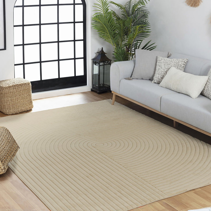 Ranota In- & Outdoor Scandi Modern Boho Beige Area Rug, Rectangle 80 x 150cm