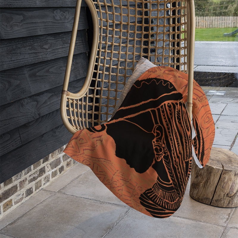 Brady Throw Blanket, Orange