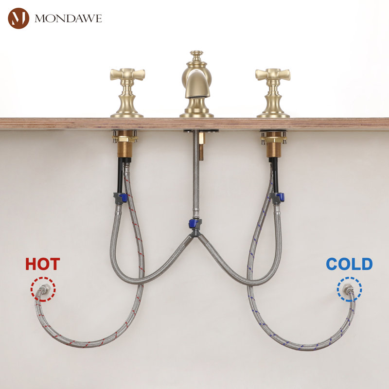 2-handle Bathroom Faucet, Gold