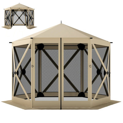 Tente d'extérieur escamotable pour abri de jardin, abri de camping moderne