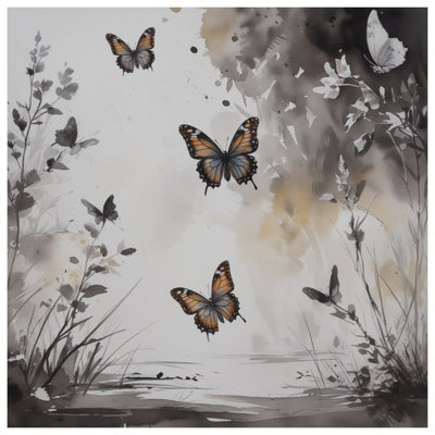 Butterflies In Nature Canvas Gallery Wrap in Many Sizes