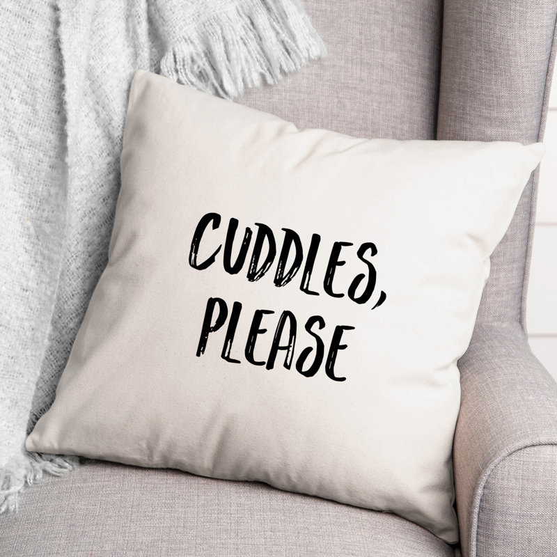 Cuddles, Please Throw Pillow, 16" x 16"