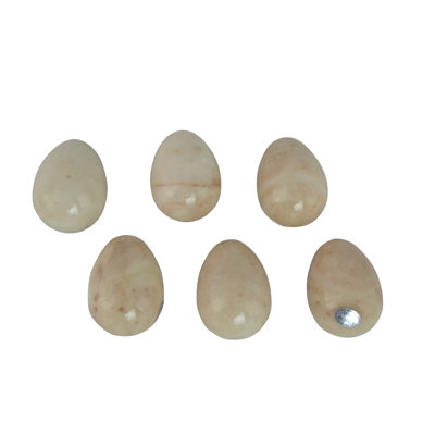 Ensemble de sculpture 6 pièces Alabaster Egg