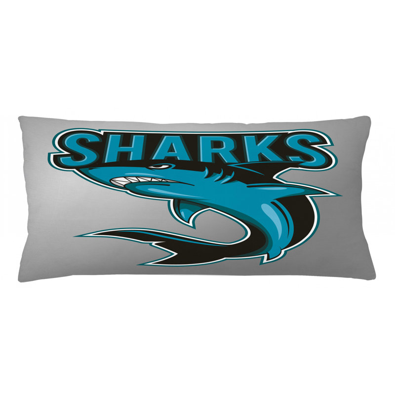 Shark Indoor/Outdoor Lumbar Pillow Cover, 16" x 36"