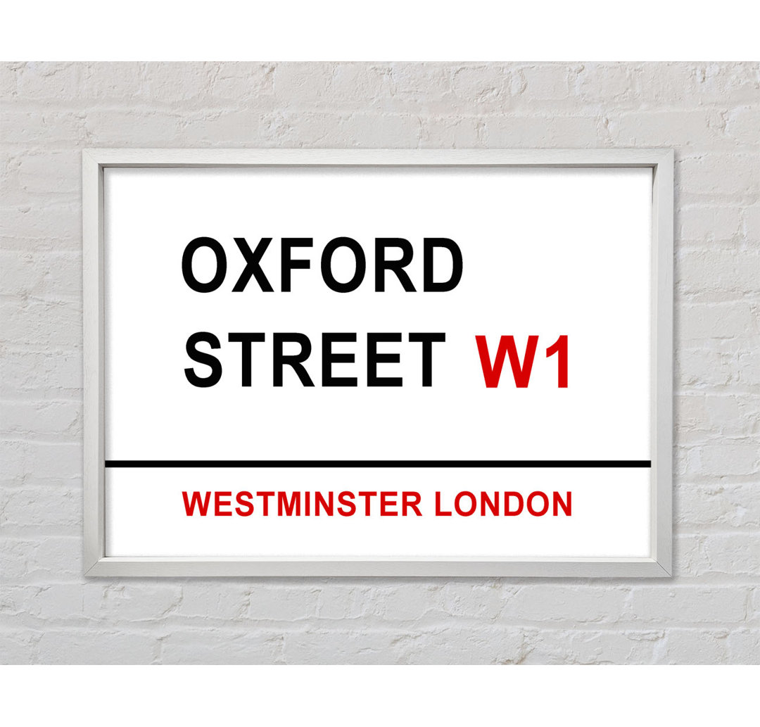 Oxford Street Signs - Drucken