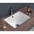 21"X14"  Ceramic Rectangular Undermount Bathroom Sink With Overflow