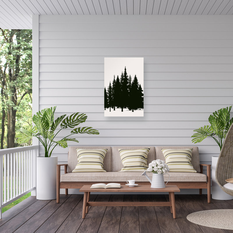 Kubistika  Tannenwald  Outdoor  Canvas, H 22 po x l 32 po