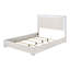 Mobilier de chambre contemporain blanc avec lit de très grande taille et tête de lit à finition UV 1pc-1526563361-1526563363