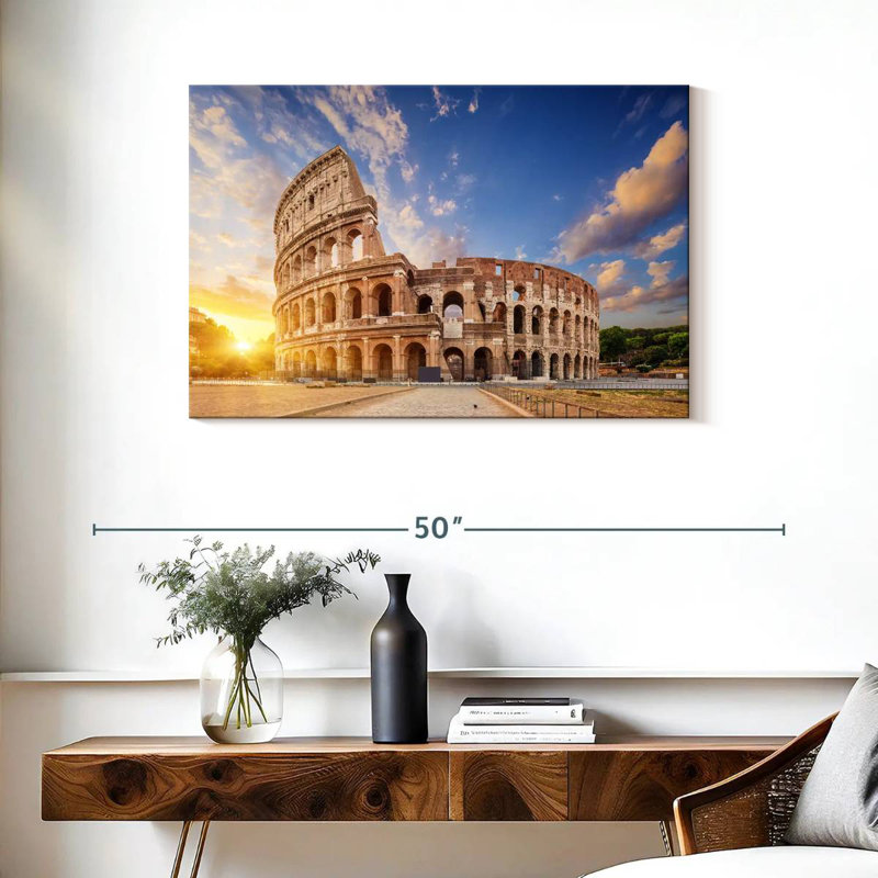 Ravi le Colosseo romain, H 24 po x l 36 po