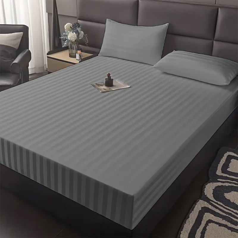 Microfiber Luxury 40cm Deep Fitted Sheet, Charcoal, Super King (6')