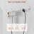 Kenn Makeup Vanity Set With Mirror And Lights, Adjustable Brightness, 5 Drawers, Power Outlet And Vanity Stool, White
