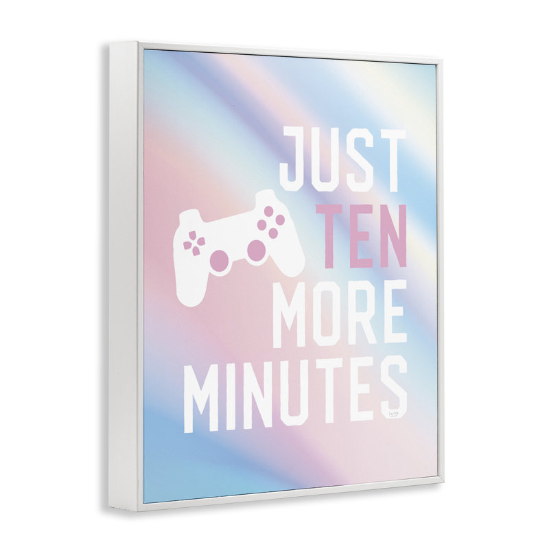 Giclée pastel Ten More minutes par Gamer, design par Lux + Me Designs, H 30 po x l 24 po, Giclée encadrée blanc bord de mer