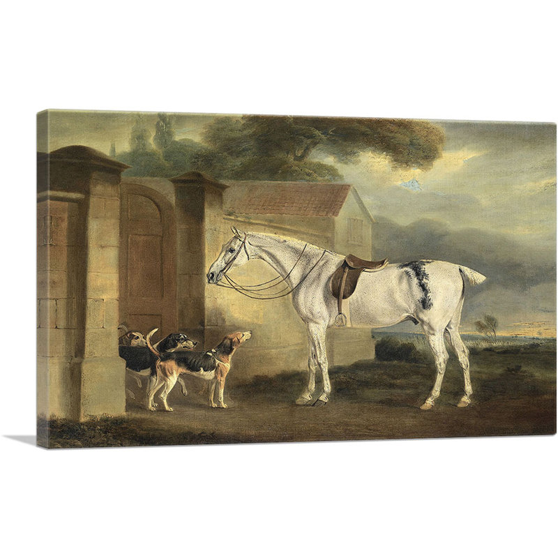 «Brass, at Cottesmore with the Cottesmore Hound 1818» par John Ferneley - reproduction d'art sur toile tendue