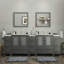  Ensemble de meuble-lavabo double 96 "avec miroir Modern-27042793