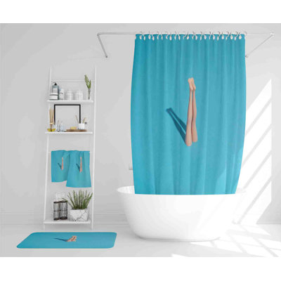 Naszire Polyester Shower Curtain Set