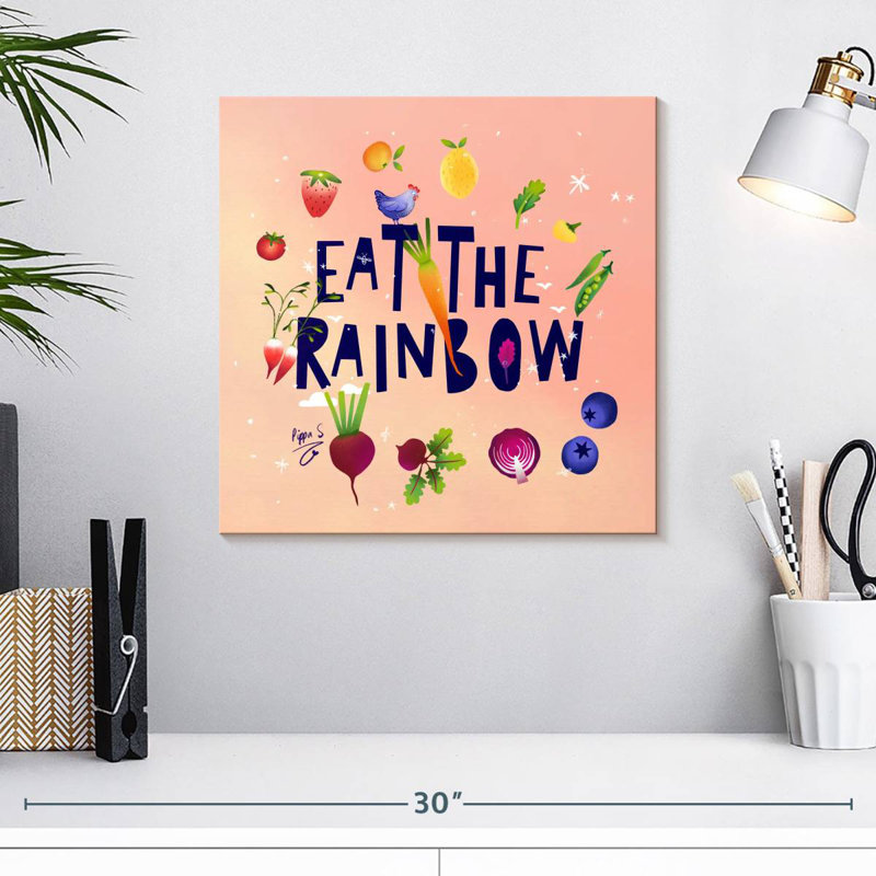 Tergel Eat The Rainbow, 16" H x 16" W