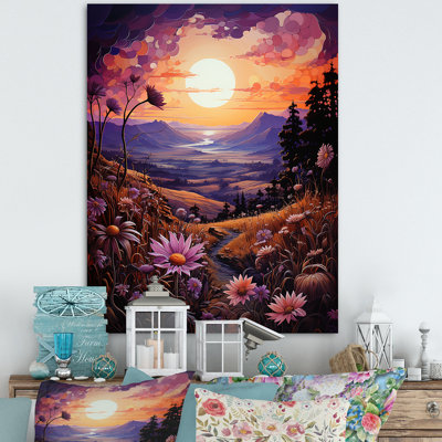 Enchanted Fields Sunflowers sur impression sur toile