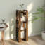 Gelissa 125cm H Solid Wood Etagere Bookcase-37820239-61578262