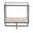 Harlow Glass Top End Table
