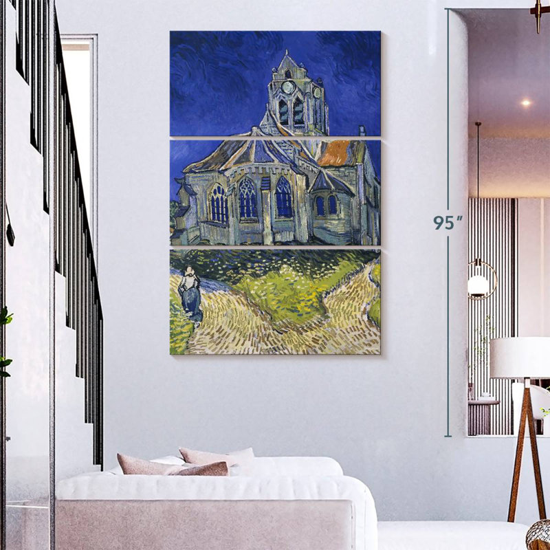 Adella, Église d'Auvers sur Oise, H 74 po x l 48 po