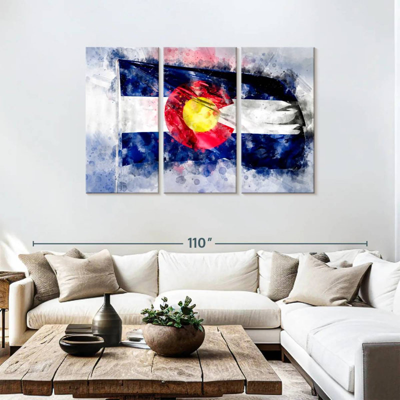 Colorado Flag, 48" H x 74" W