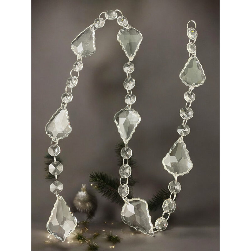 Ensemble de 6 chaînes de perles en cristal Pendalogue de 36 po 50 mm