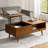 Iasiah Doody 47.25"W Mid-century Lift-Top Coffee Table with Storage Tray-762524469