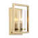 Marco 1-Light Wall Sconce in Brushed Champagne Bronze with Clear Glass