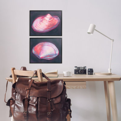Pink Clam Shells  2 PC Giclee Art Set by Grace Popp -  Latitude Run®, 844A0BDC09F443A29C006E727EE0596F