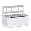 Banc de rangement pour coffre à jouets avec grand intérieur de 27 L, siège de rangement pour enfants avec rangement