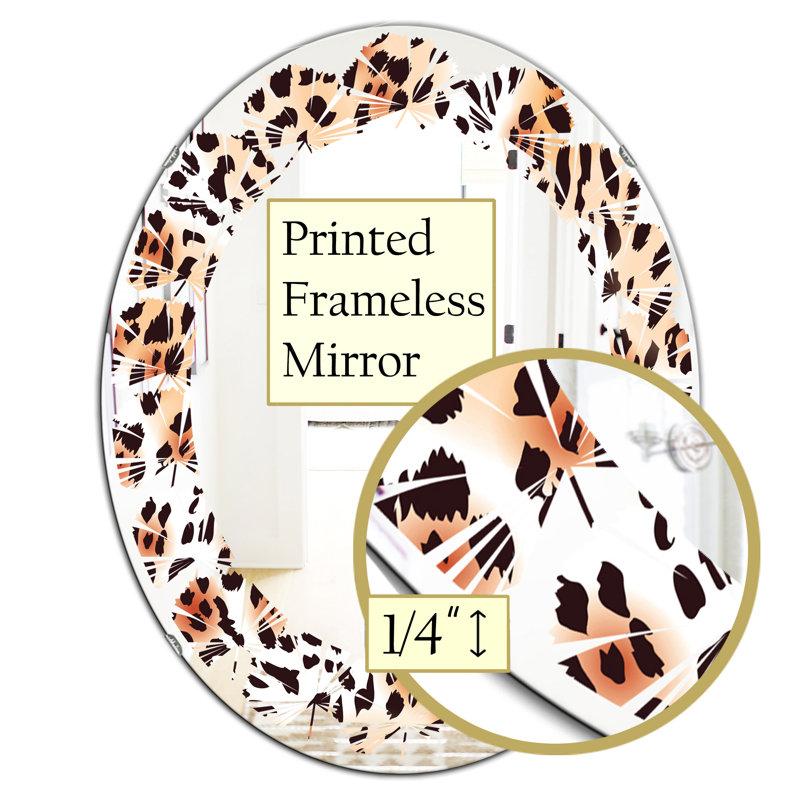 Miroir mural Leaves, H 31,5 po x l 23,7 po