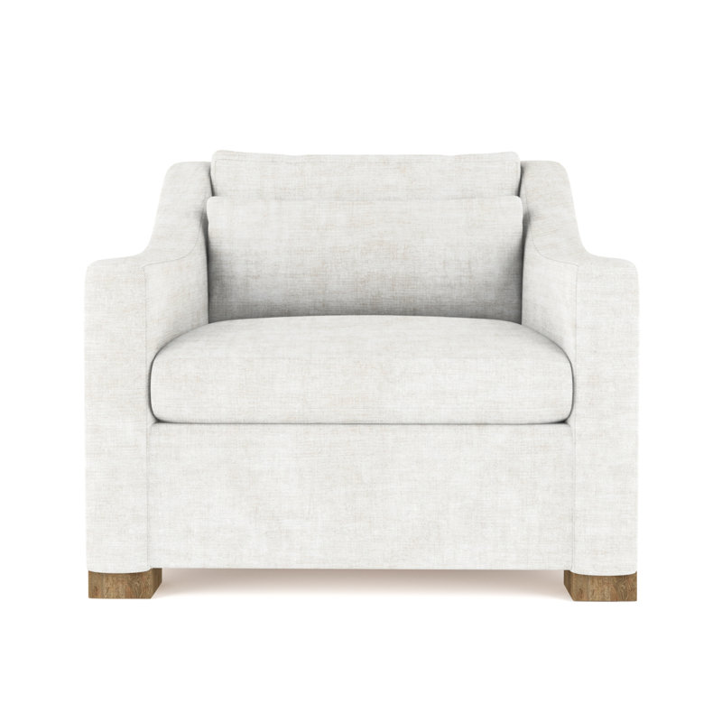 Crosby Armchair, 32.5" H x 35" W x 38" D, Plush Velvet Blue Print, Ebony
