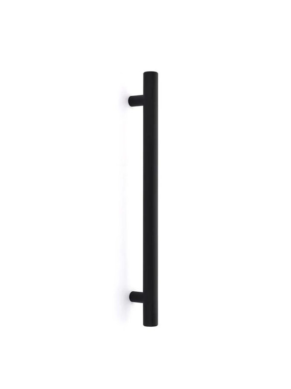 Poignée porte de douche en verre Emtek Bar (GBTB), 12", Flat Black