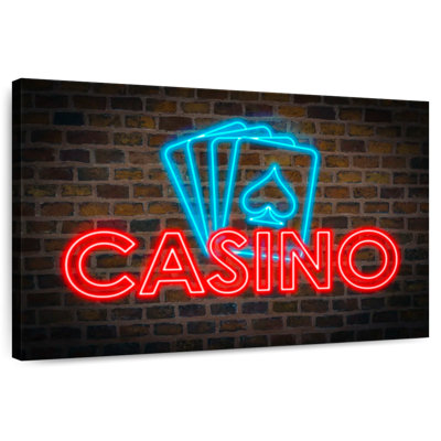 Cartes de casino néons
